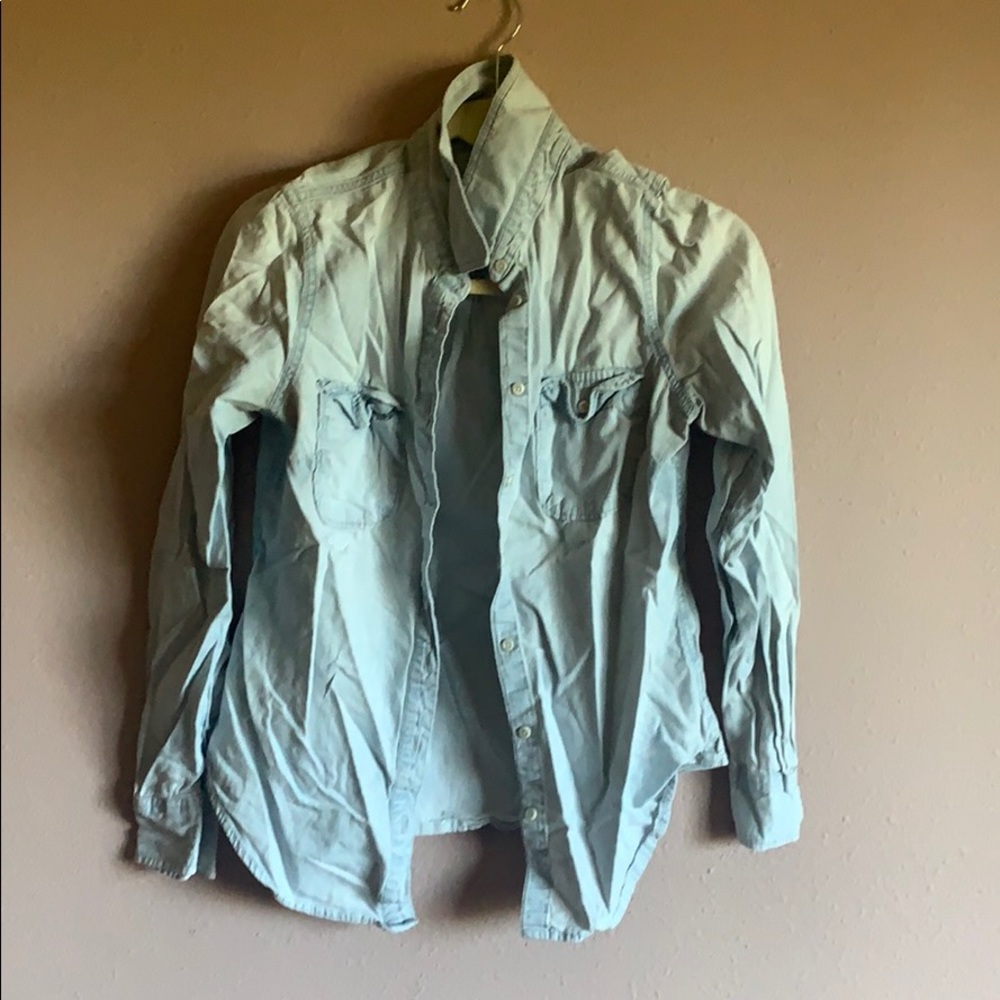 Denim button up
